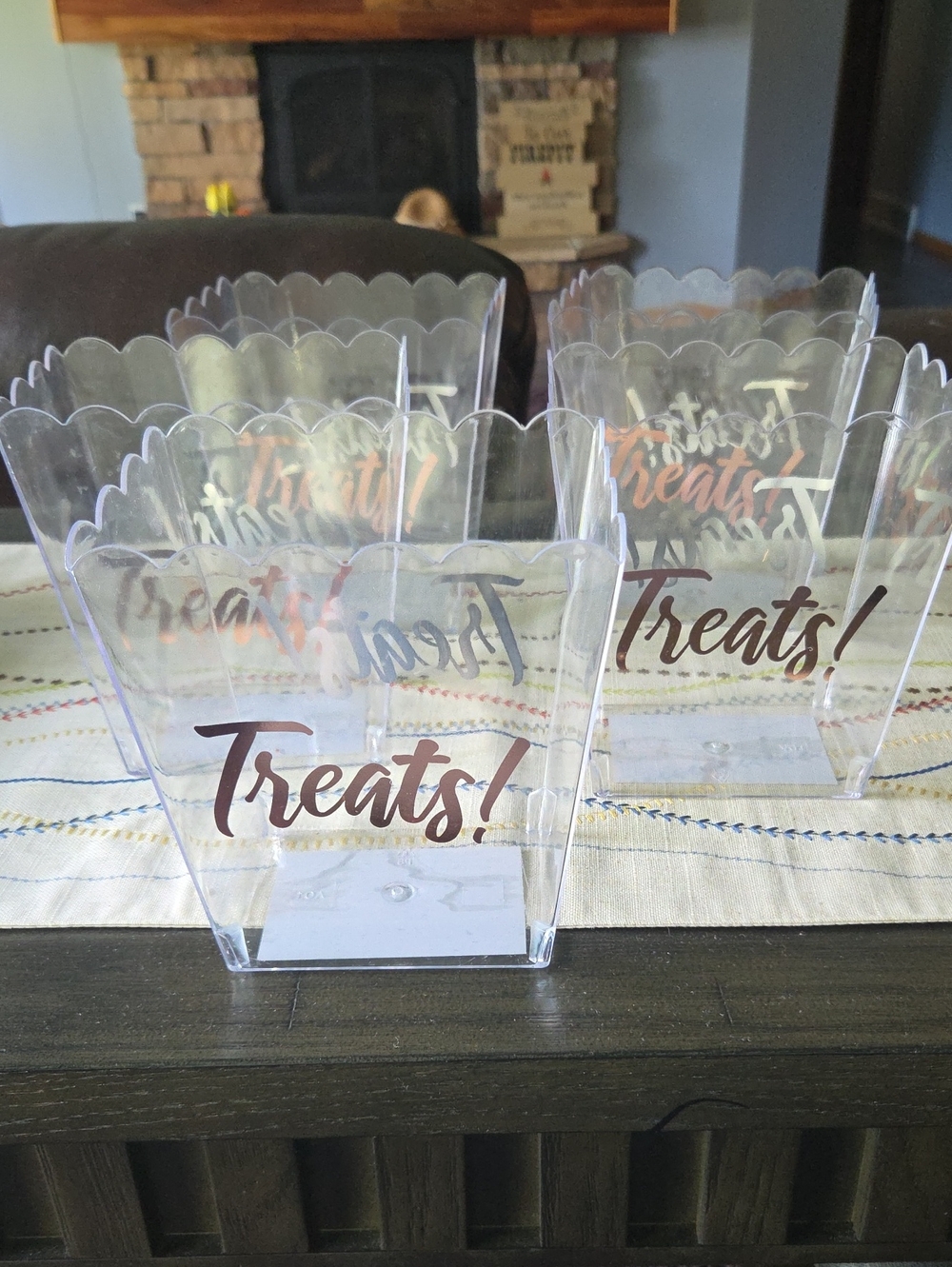 Treats! Clear Plastic Party Treats Containers- Pack of 5
